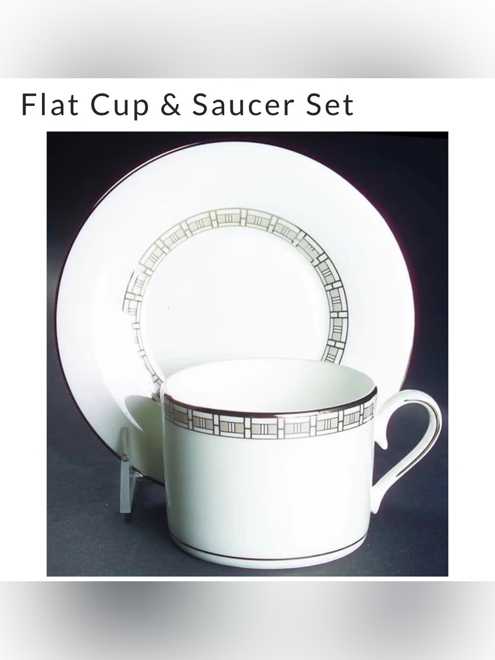EUC cup and saucer by Lenox, Timeless design